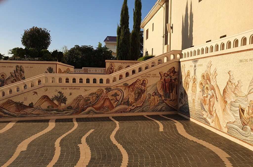 Noul mozaic de la Manastirea Sfanta Maria Techirghiol