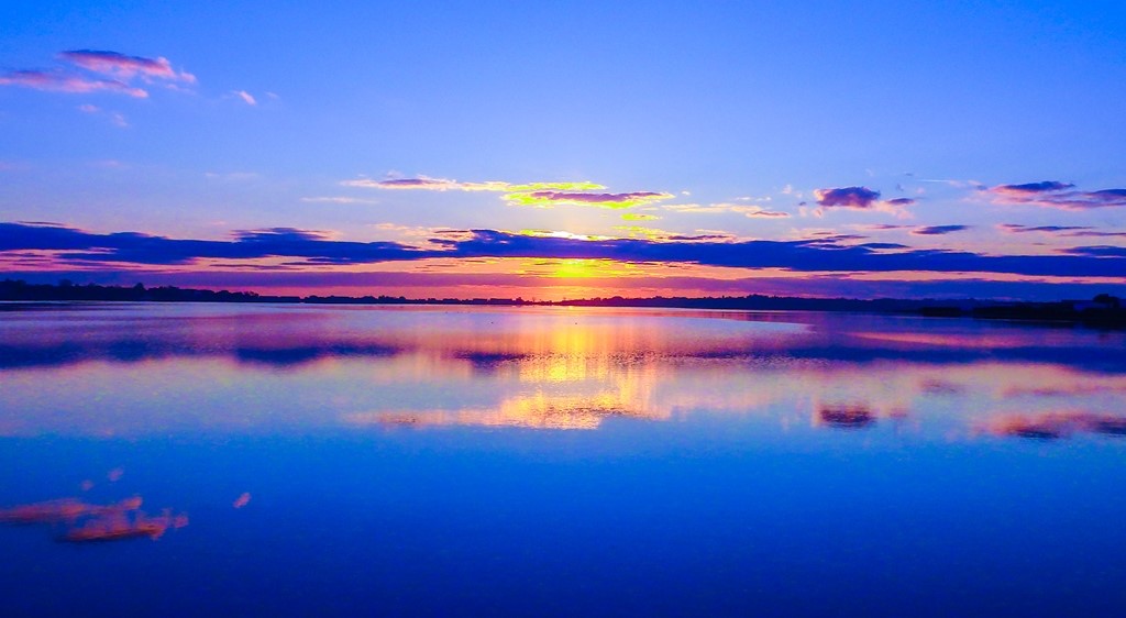 Rasarit de octombrie pe Lacul Techirghiol