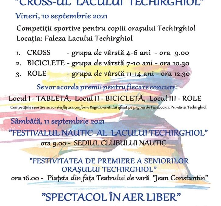 Vă invităm la „Cross-ul Lacului Techirghiol si spectacol în aer liber”