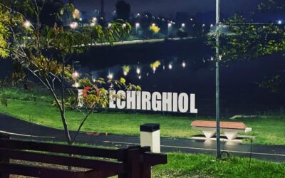 FOTOGRAFII: Techirghiol noaptea, în noiembrie
