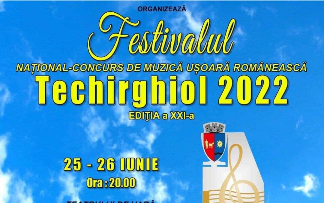 Vă invităm la Editia a XXI-a a Festivalului de Interpretare a Muzicii Usoare Romanesti, Techirghiol 2022