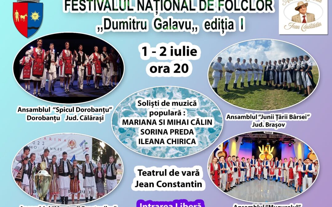 Va invitam la prima editie a Festivalului National de Folclor „Dumitru Galavu”, Techirghiol