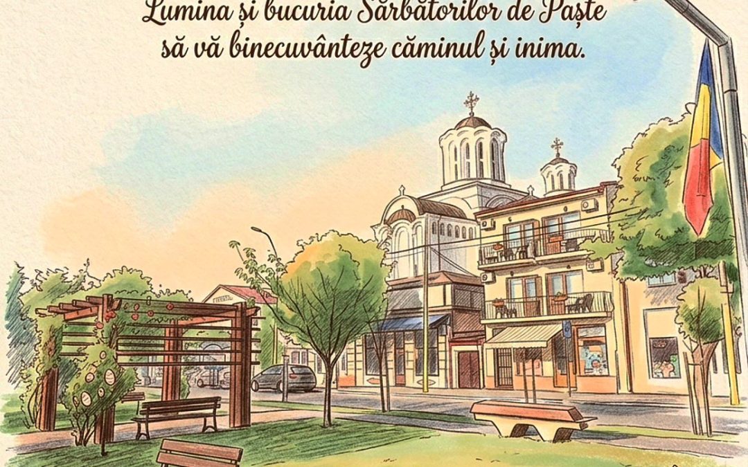 Gânduri de lumină și speranță, de Paște, pentru comunitatea din Techirghiol